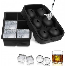 Παγοθήκη Κύβος από Σιλικόνη 6 Θέσεων με Καπάκι Μαύρη 2τμχ Παγοθήκη Κύβος από Σιλικόνη 6 Θέσεων με Καπάκι Μαύρη 2τμχ