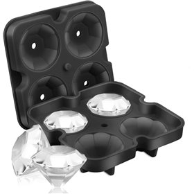 Paderno Παγοθήκη Διαμάντι Πλαστική 4 Θέσεων με Καπάκι Μαύρη 41515-07 Paderno Παγοθήκη Διαμάντι Πλαστική 4 Θέσεων με Καπάκι Μαύρη 41515-07