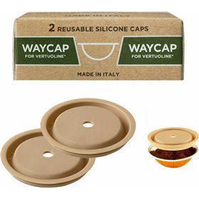 Waycap Basic Kit for Vertuoline Καπάκι από Σιλικόνη σε Μπεζ Χρώμα 2τμχ Waycap Basic Kit for Vertuoline Καπάκι από Σιλικόνη σε Μπεζ Χρώμα 2τμχ