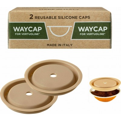 Waycap Basic Kit for Vertuoline Καπάκι από Σιλικόνη σε Μπεζ Χρώμα 2τμχ
