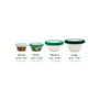 Food Huggers Καπάκι σιλικόνης και γυαλιού Large Lid Gradual Green