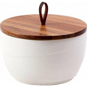 Espiel Μπισκοτιέρα Λευκή από Πορσελάνη 21.3x21.3x13.5cm Espiel Μπισκοτιέρα Λευκή από Πορσελάνη 21.3x21.3x13.5cm