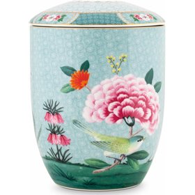 PiP Studio Blushing Birds Μπισκοτιέρα Μπλε από Πορσελάνη 10x10x15cm PiP Studio Blushing Birds Μπισκοτιέρα Μπλε από Πορσελάνη 10x10x15cm