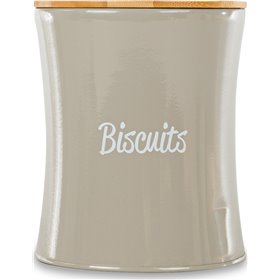 General Trade Μπισκοτιέρα Γκρι Μεταλλική 14x14x17cm