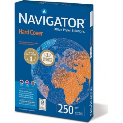 Navigator Hard Cover Χαρτί Εκτύπωσης A4 250gr/m² 125 φύλλα