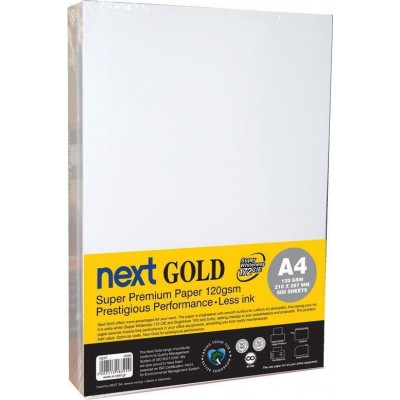 Next Gold Χαρτί Εκτύπωσης A4 120gr/m² 500 φύλλα