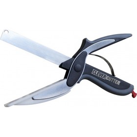 Ψαλίδι για Κοπή Σαλάτας από Ανοξείδωτο Ατσάλι Μαύρο