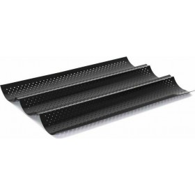 Φόρμα Ζαχαροπλαστικής για Ψωμί από Αλουμίνιο 3 Θέσεων 38x24.5x2εκ. Φόρμα Ζαχαροπλαστικής για Ψωμί από Αλουμίνιο 3 Θέσεων 38x24.5x2εκ.