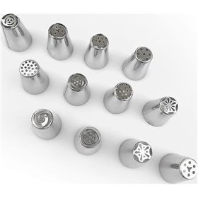 Μύτη για Κορνέ Ζαχαροπλαστικής από Μέταλλο 52171 12τμχ