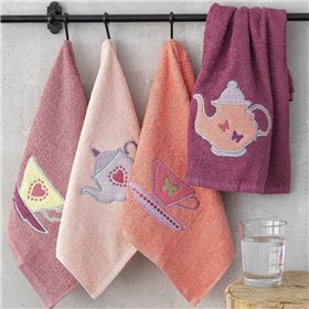 Palamaiki Tea Pot Πετσέτα Κουζίνας από 100% Βαμβάκι 40x60cm 4τμχ