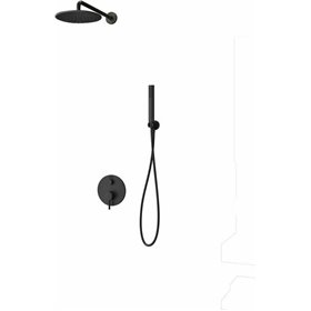 "Karag Artemis SO510-NR Σετ Μίκτης Karag Artemis SO510-NR Σετ Μίκτης, Τηλέφωνο & Κεφαλή Ντουζ Εντοιχισμού Ντουζιέρας 2 Εξόδων Inox Nero