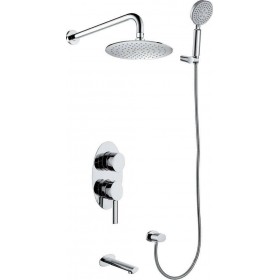 "Karag Sinar FA241163C-N5 Σετ Μίκτης Karag Sinar FA241163C-N5 Σετ Μίκτης, Στόμιο & Τηλέφωνο Εντοιχισμού Ντουζιέρας 3 Εξόδων Inox Ασημί