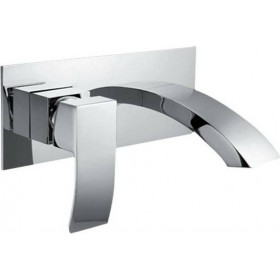 Karag Ginko CA14A07 Σετ Μίκτης &amp Στόμιο Εντοιχισμού Νιπτήρα 1 Εξόδου Chrome