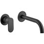 Armando Vicario Slim 500045-400 Σετ Μίκτης &amp Στόμιο Εντοιχισμού Νιπτήρα 1 Εξόδου Black Matt