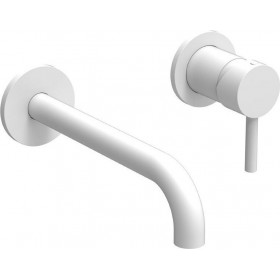 La Torre New Tech 12208-300 Σετ Μίκτης &amp Στόμιο Εντοιχισμού Νιπτήρα 1 Εξόδου White Matt