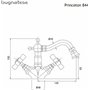 Bugnatese Princeton Ρετρό Μπαταρία Μπιντέ ChromeΚωδικός: 201-844-100 