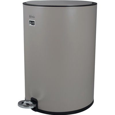 Estia Taupe Inox Καλαθάκι Μπάνιου 6lt Γκρι