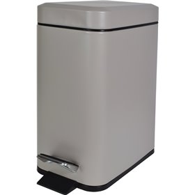 Estia Slim Taupe Inox Καλαθάκι Μπάνιου 5lt Μπεζ Estia Slim Taupe Inox Καλαθάκι Μπάνιου 5lt Μπεζ