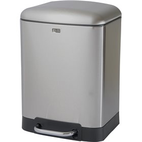 Estia Soft Close Inox Καλαθάκι Μπάνιου 6lt Ασημί Estia Soft Close Inox Καλαθάκι Μπάνιου 6lt Ασημί