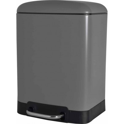 Estia 02-7140 Inox Καλαθάκι Μπάνιου 6lt Grey Matt