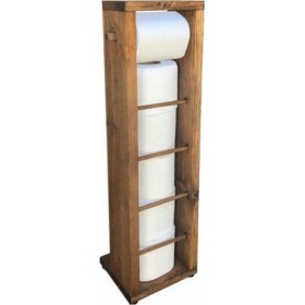 Pakoworld Laila 120-000161 Χαρτοθήκη Δαπέδου Ξύλινη Καφέ Pakoworld Laila 120-000161 Χαρτοθήκη Δαπέδου Ξύλινη Καφέ