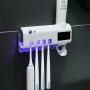 Factory MG50328 Θήκη για Οδοντόβουρτσες Επιτοίχια Πλαστική Λευκή