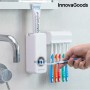 InnovaGoods V0100857 Θήκη για Οδοντόβουρτσες Επιτραπέζια Πλαστική Λευκή