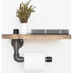 HomeMarkt HM8924.01 FB98924.01 Χαρτοθήκη Επιτοίχια Μεταλλική Καφέ HomeMarkt HM8924.01 FB98924.01 Χαρτοθήκη Επιτοίχια Μεταλλική Καφέ