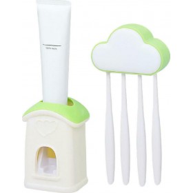 Ecoco E1604 Θήκη για Οδοντόβουρτσες Επιτοίχια Πλαστική Πολύχρωμη