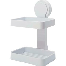 Ecoco E1508 Σαπουνοθήκη Επιτοίχια Πλαστική Λευκή