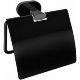 Karag New Oval MB 75051-B Χαρτοθήκη Επιτοίχια Μεταλλική Black Matt