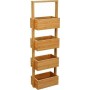 Bamboo Ξύλινη Ραφιέρα Μπάνιου με 4 Ράφια 216716020