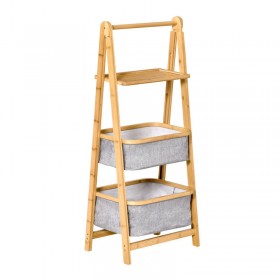 HomCom 838-105 Επιδαπέδια Ραφιέρα Μπάνιου Bamboo με 3 Ράφια 44.5x33x108cm HomCom 838-105 Επιδαπέδια Ραφιέρα Μπάνιου Bamboo με 3 Ράφια 44.5x33x108cm