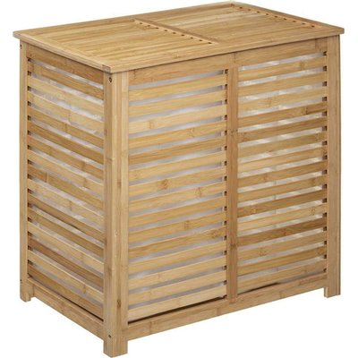 Pakoworld 199-000233 Καλάθι Απλύτων Bamboo 58x40x60cm Καφέ