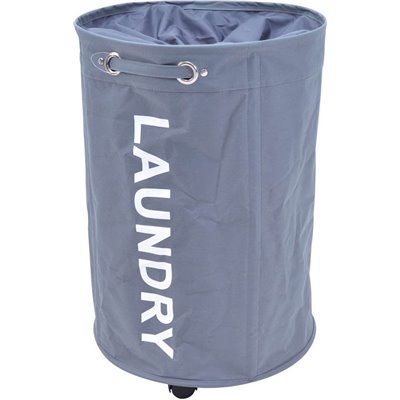 Ankor 805044 Καλάθι Απλύτων Υφασμάτινο 40x40x60cm Γκρι