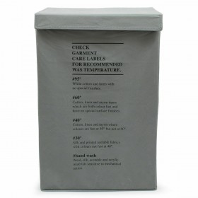 Estia 02-11956 Καλάθι Απλύτων Υφασμάτινο 40x30x60cm Γκρι Estia 02-11956 Καλάθι Απλύτων Υφασμάτινο 40x30x60cm Γκρι