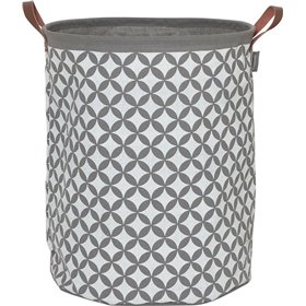 Sealskin Diamonds 362302012 Καλάθι Απλύτων Υφασμάτινο 35x35x50cm Γκρι