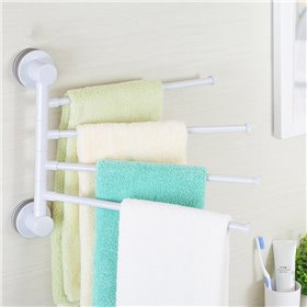 Ecoco E1610 Ράγα Μπάνιου 4 Θέσεων Επιτοίχια με Αυτοκόλλητο Λευκή Ecoco E1610 Ράγα Μπάνιου 4 Θέσεων Επιτοίχια με Αυτοκόλλητο Λευκή