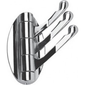 Karag Hotel Άγκιστρο Μπάνιου Τριπλό ​7.5x10cm ΑσημίΚωδικός: HOOK-250S 