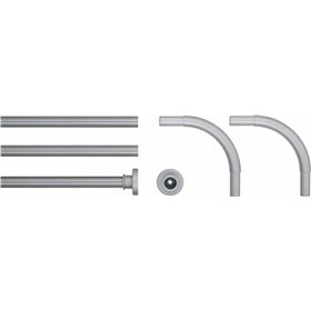 Estia 02-10805 Βραχίονας Γωνιακός 90x90cm Ασημί Estia 02-10805 Βραχίονας Γωνιακός 90x90cm Ασημί