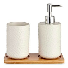 AT100699 Σετ Μπάνιου Κεραμικό Λευκό 3τμχ