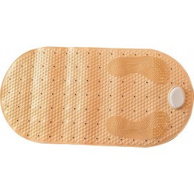 Estia 02-5412 Αντιολισθητικό Μπάνιου με Βεντούζες Μπεζ 80x40cm