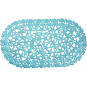 Estia 02-7881 Αντιολισθητικό Μπάνιου με Βεντούζες Μπλε 69x39cm