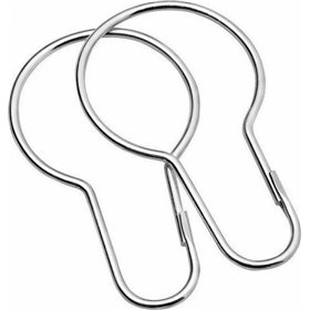 Sealskin Metal Aluminum 252020204 Κρίκοι Κουρτίνας Μπάνιου 12τμχ