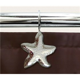 San Lorentzo Seastar 648CHR14 Κρίκοι Κουρτίνας Μπάνιου 12τμχ Chrome