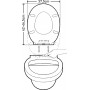 Elvit Universal Καπάκι Λεκάνης Soft Close από Βακελίτη 41-44x36.5cm ΛευκόΚωδικός: 0230 