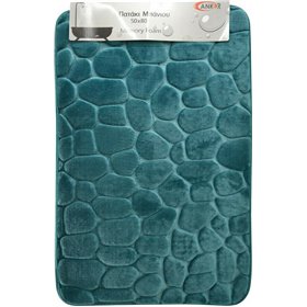 Ankor Πατάκι Μπάνιου 50x80 Memory Foam 807871 Πετρόλ