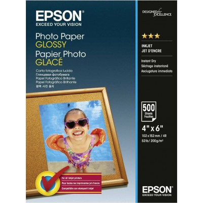 Epson Φωτογραφικό Χαρτί A6 (10x15) 200gr/m² για Εκυπωτές Inkjet 500 ΦύλλαΚωδικός: C13S042549 