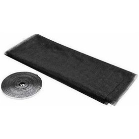 Αυτοκόλλητη Σίτα Παραθύρου Σταθερή Μαύρη 150x130cm 66790