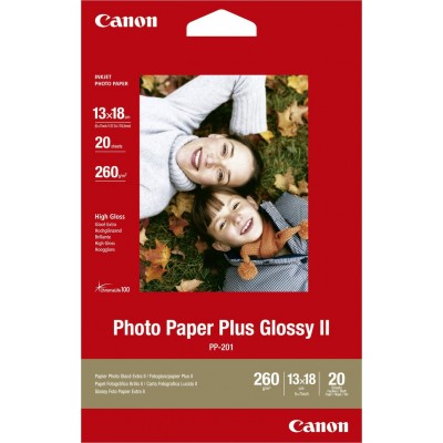 Canon PP-201 Φωτογραφικό Χαρτί Gloss Plus ΙΙ 13x18 265gr/m² για Εκυπωτές Inkjet 20 ΦύλλαΚωδικός: 2311B018 